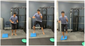 Plyometric exercise for an ACL injury